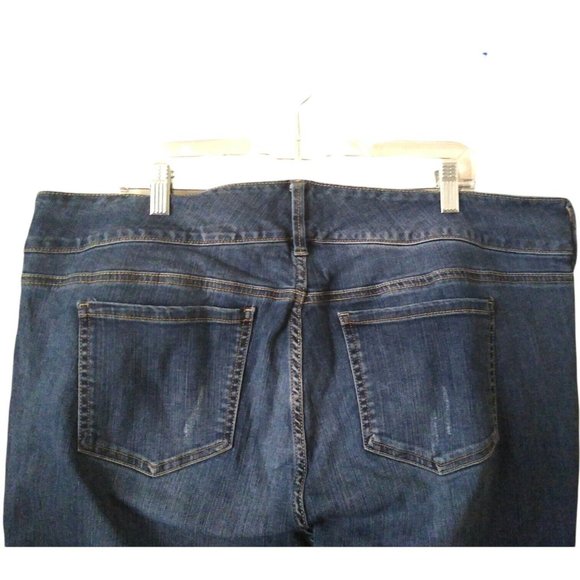 Torrid Womens Premium Distressed Blue Medium Wash Skinny Slim Denim Jeans US 24R - Picture 11 of 12